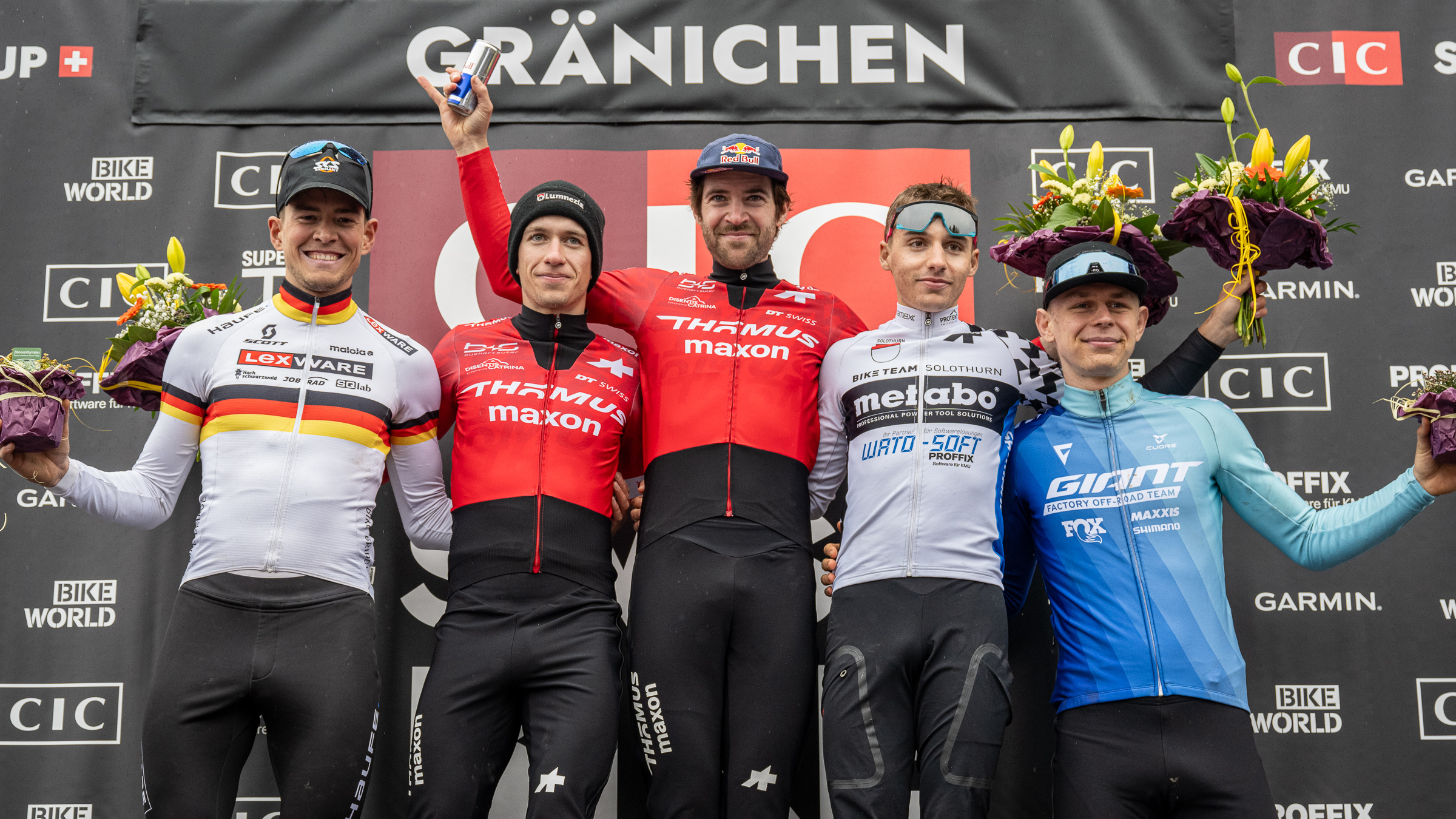 v.l. Max Brandl, Vital Albin, Lars Forster, Luca Schätti & Dario Lillo.