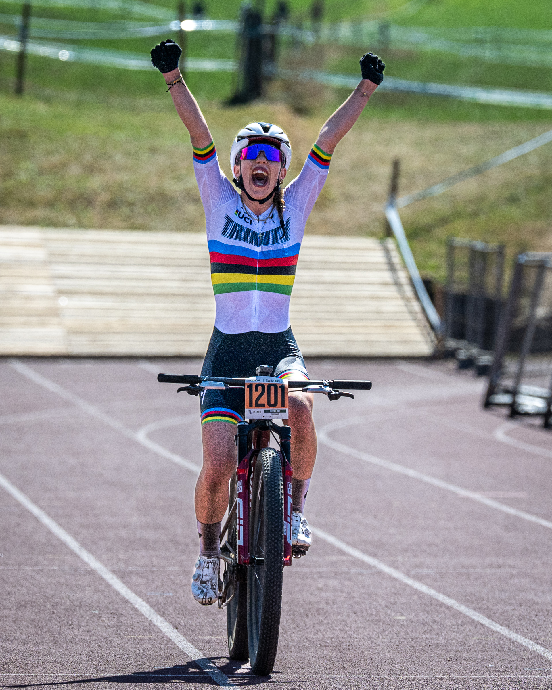 Anja Grossmann Siegerin Juniorinnen Škoda Swiss Bike Cup Huttwil