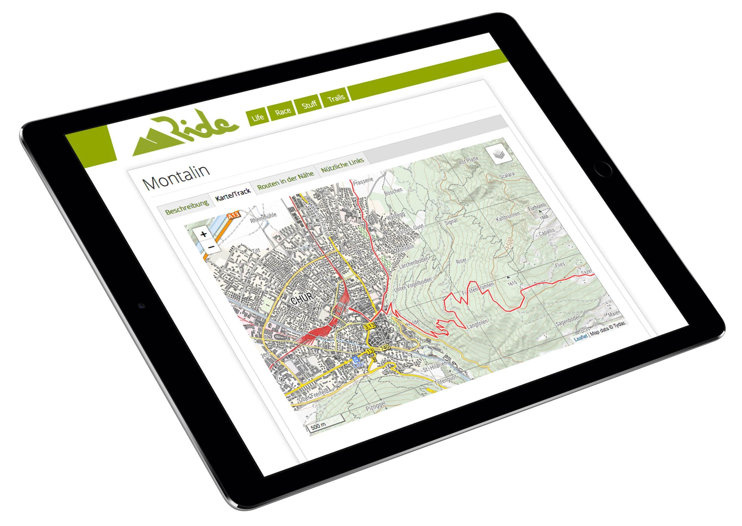 Ride improves the map display in the tour database | Ride MTB