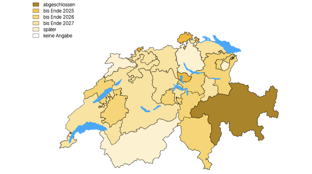 Stand/Fahrplan Velowegnetzplanung Mountainbiken