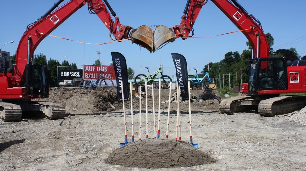 Tour de Suisse Baustelle