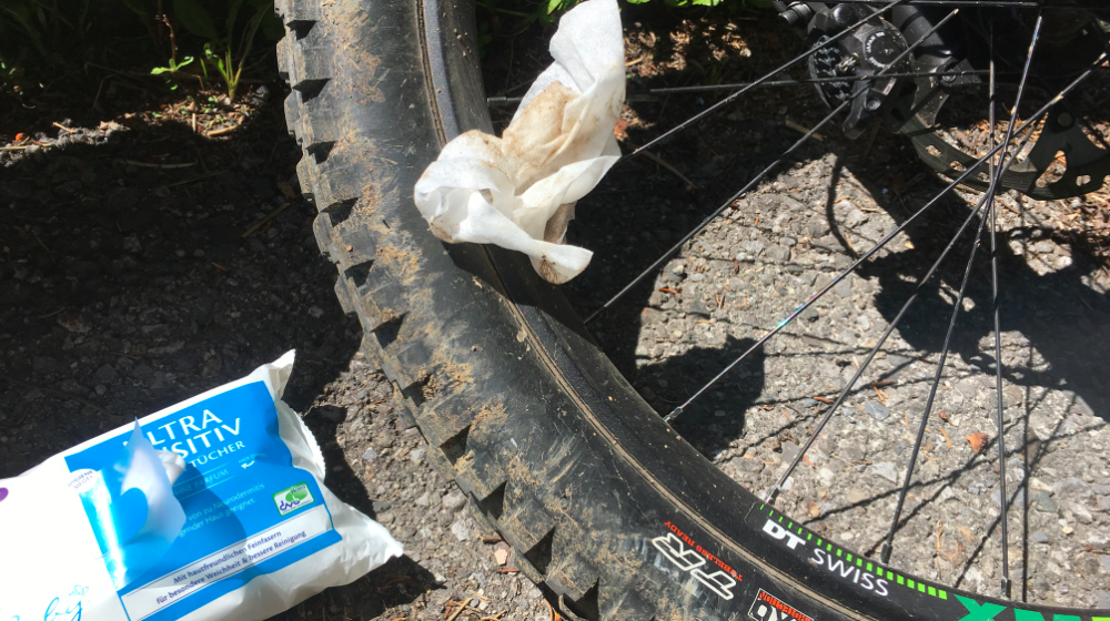 Feuchttuch fürs Bike