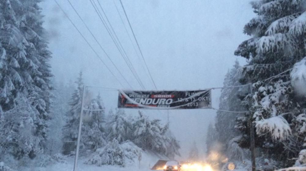 Enduro Series Flims im Schnee