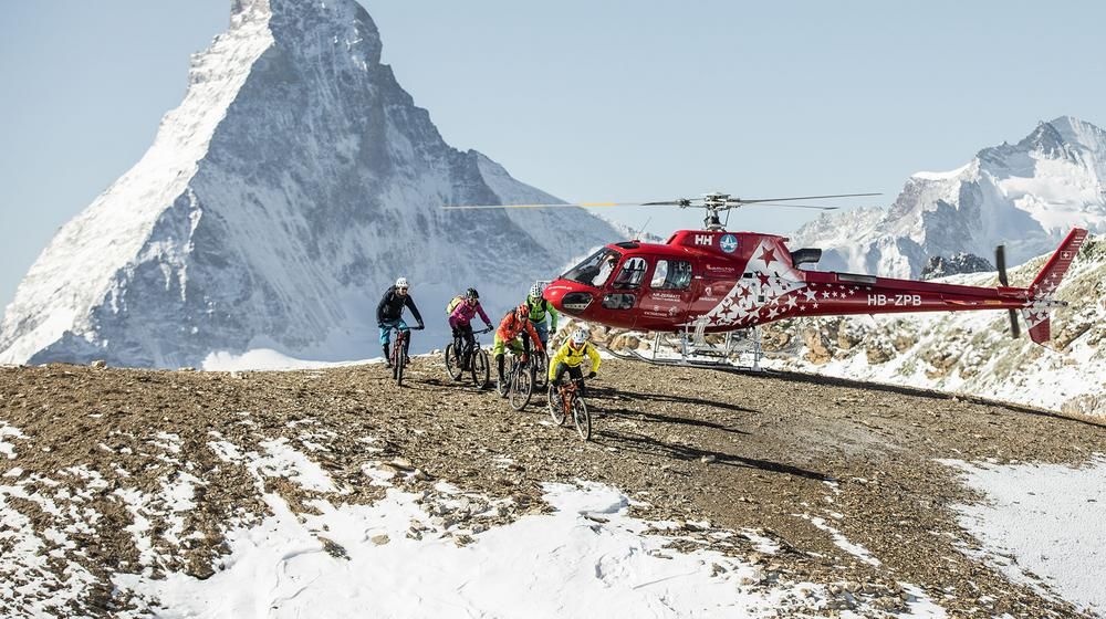 Helibiken in Zermatt