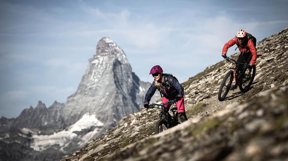 Trail vom Oberrothorn mit Matterhorn