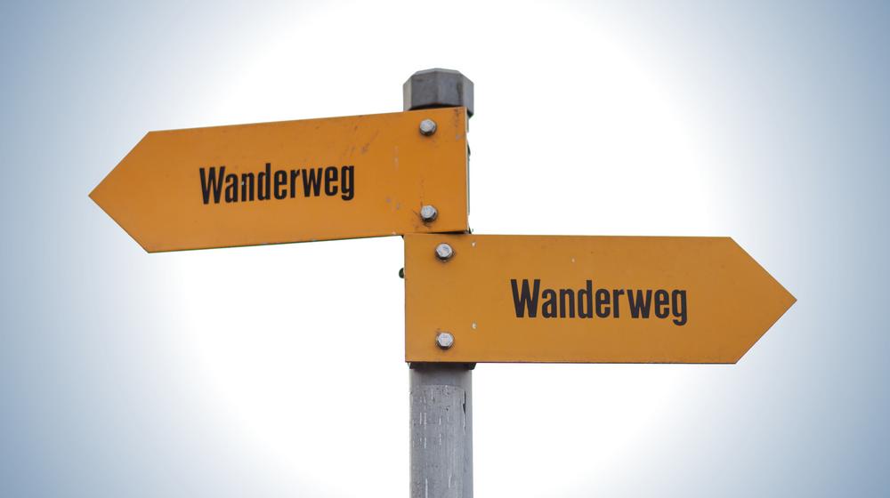 Wanderweg-Tafel