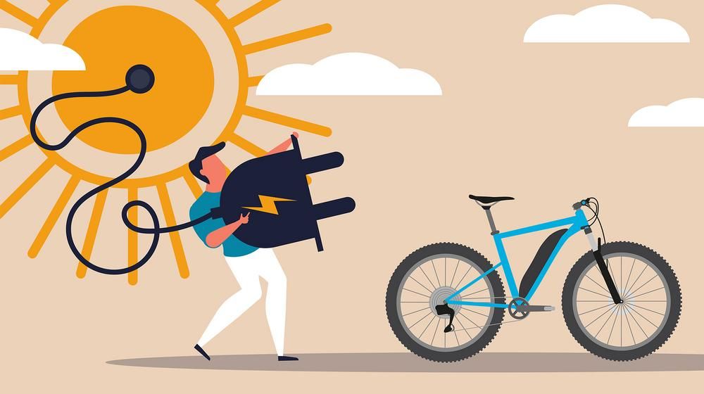 E-Bikes mit Solarstrom laden