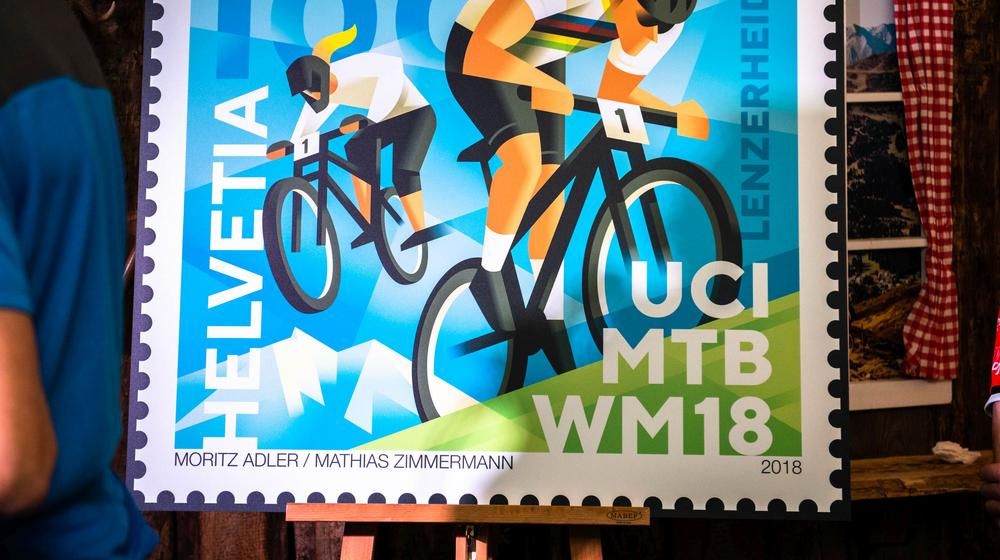 Sonderbriefmarke UCI MTB CH 2018