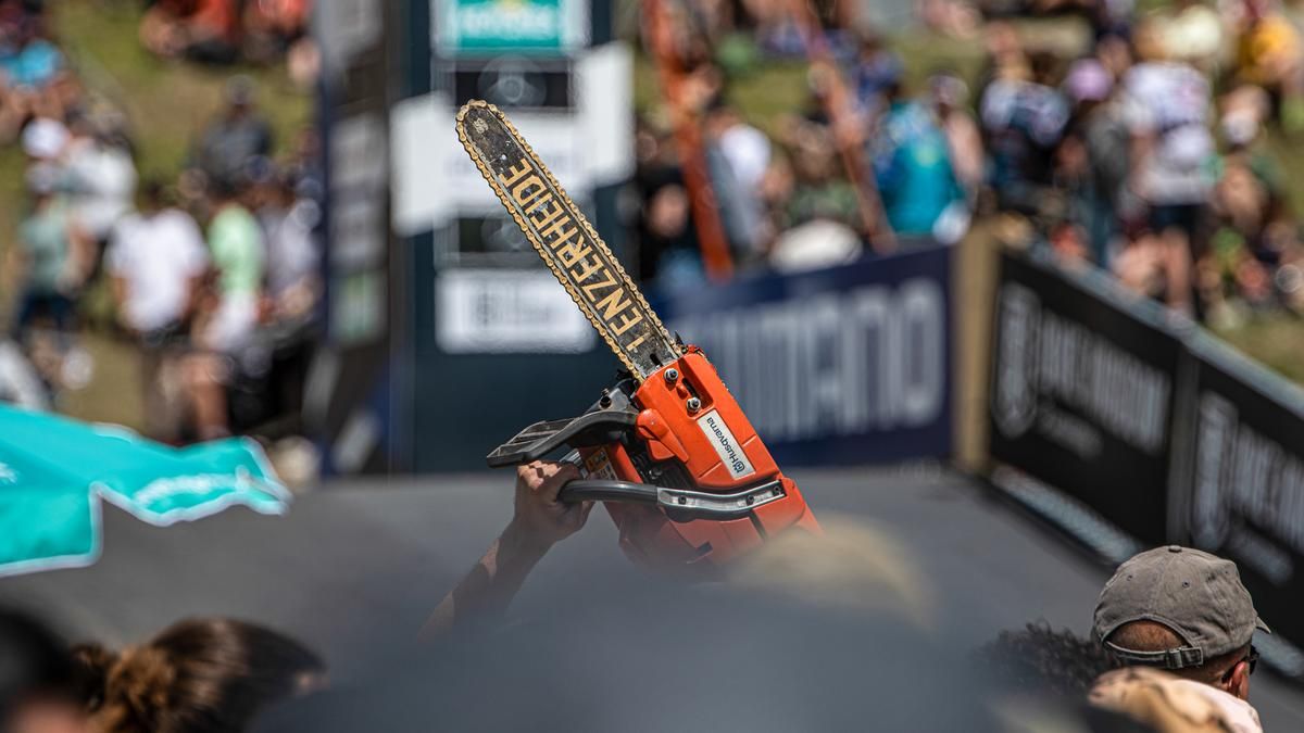 Lenzerheide UCI Mountainbike Worldcup Chainsaw Kettensäge
