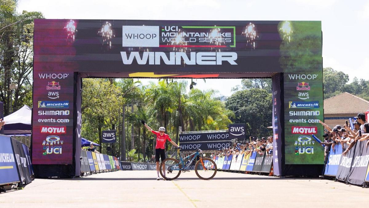  UCI Cross-country Olympic World Cup. Men U23 winner Araxá, Minas Gerais Finn TREUDLER 