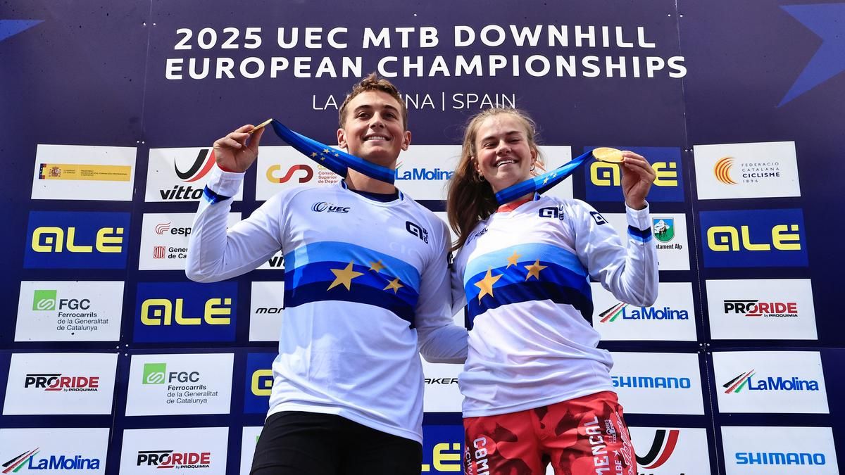 Simon Chapelet und Lisa Baumann sind DH-Europameister 2025.