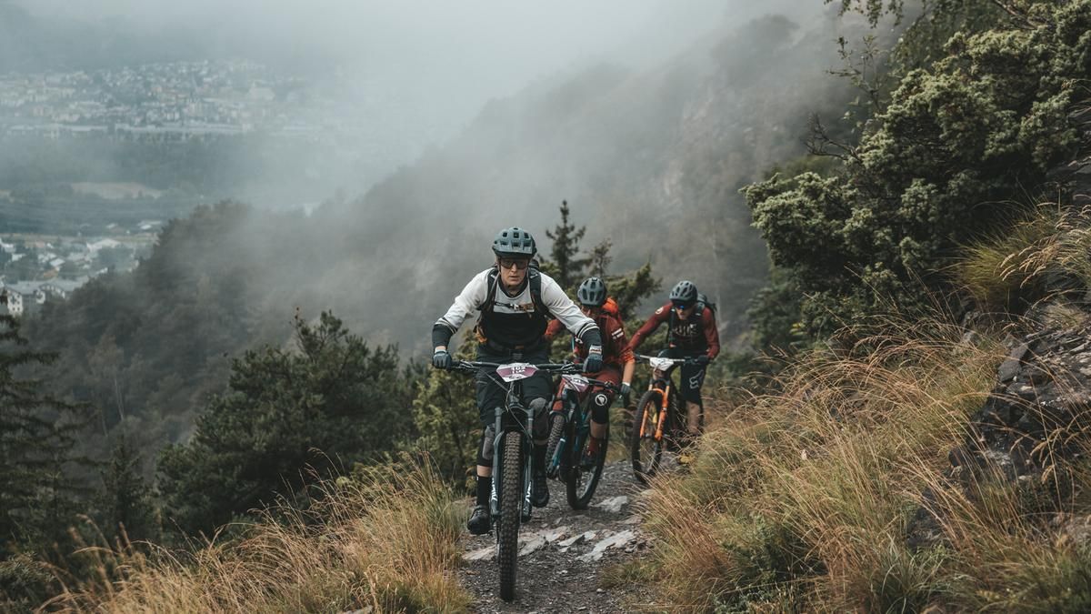 Schneitter drittean E-BIKE World Tour in Tignes 2021