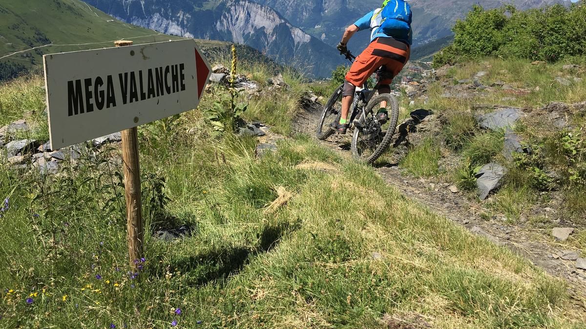 Mégavalanche-Strecke auf Alpe d'Huez