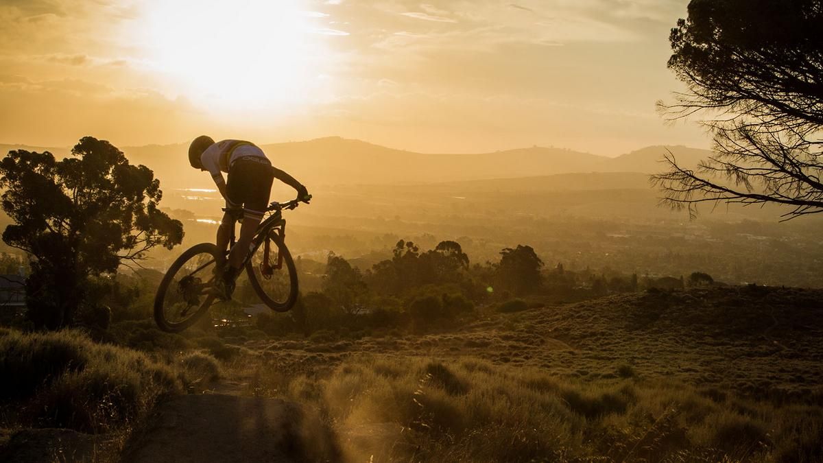 Nino Schurter in Stellenbosch, Südafrika