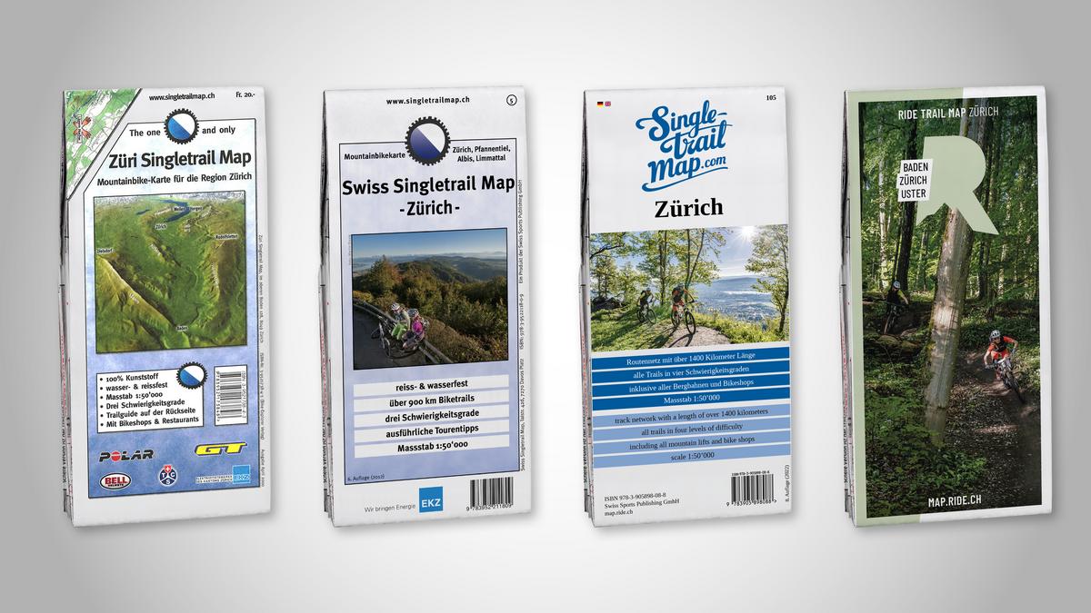 Entwicklung der Ride Trail Map Zürich (2000 bis 2023)