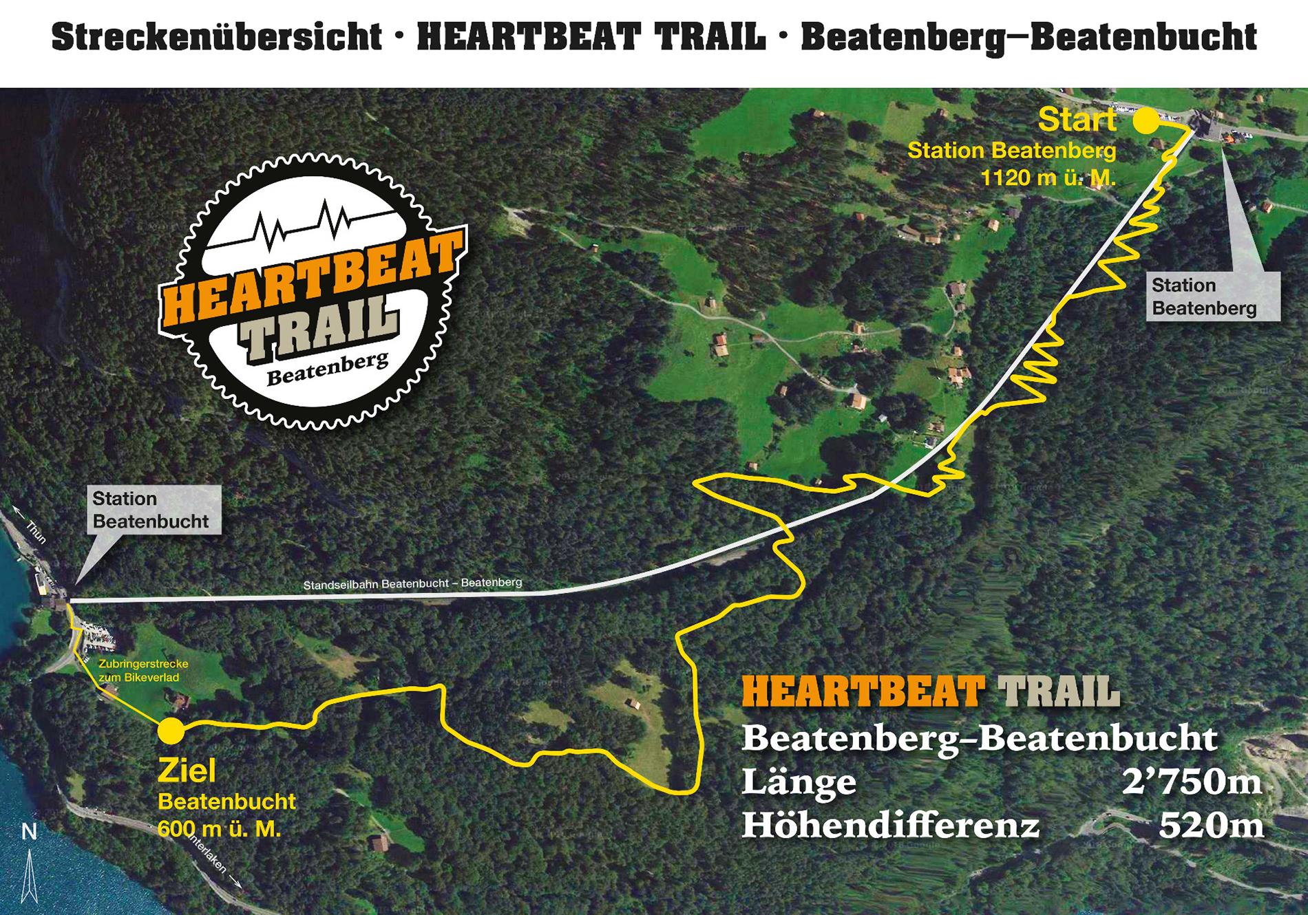 Heartbeat Trail Streckenplan 2018