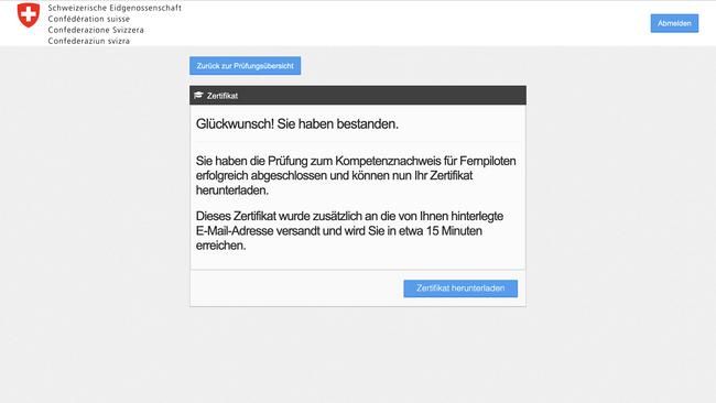 In rund zwei Stunden sind Registrierung und Prüfung absolviert – los gehts!