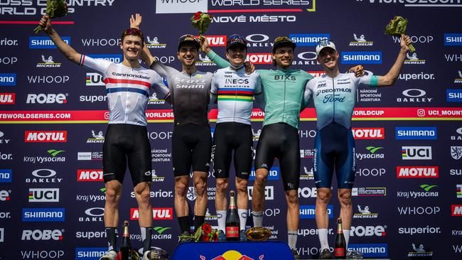 1. Tom Pidcock (GBR) 2. Nino Schurter (SUI) 3. Marcel Guerrini (SUI)