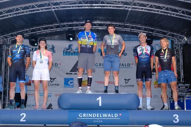 Die Sieger der Eiger Bike Challenge 2024.