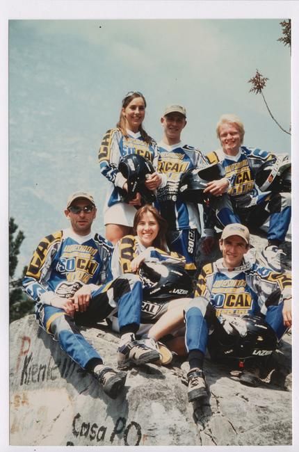Das Nicolai Wiesmann Roadster Downhill Team im Jahr 1999.