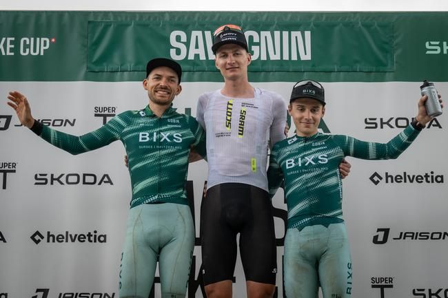 Podium Herren Elite Swiss Bike Cup Savognin