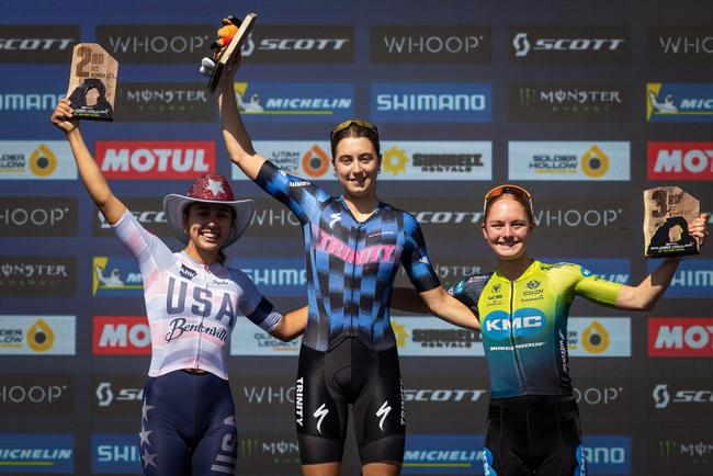 UCI XCC World Cup - Women U23 podium Soldier Hollow, Midway, Utah