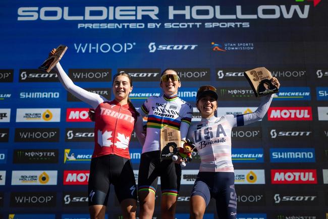 UCI XCO World Cup, Women U23 podium Soldier Hollow, Midway, Utah