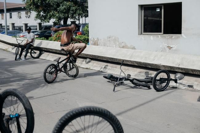 BMX Flatland Street Scene Lagos Nigeria