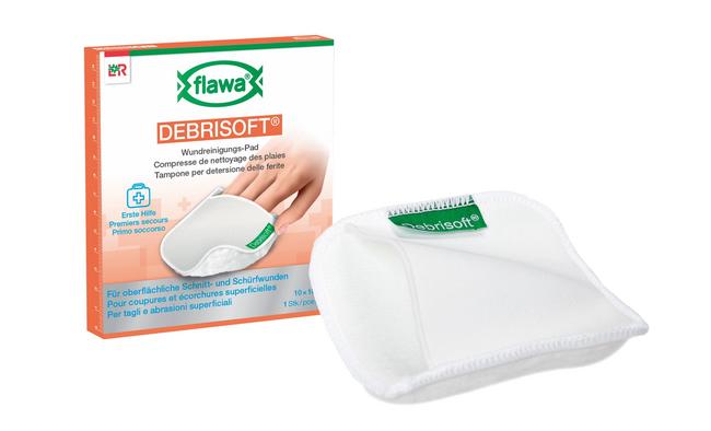 Neu: Flawa Debrisoft Wundreinigungs-Pad