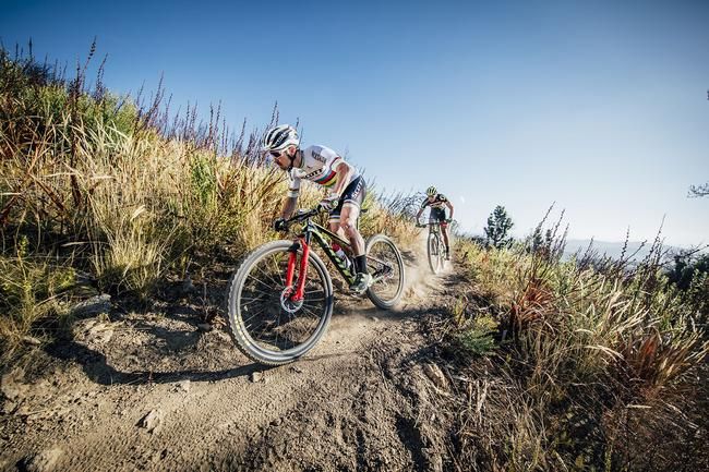 Nino Schurter in Stellenbosch, Südafrika