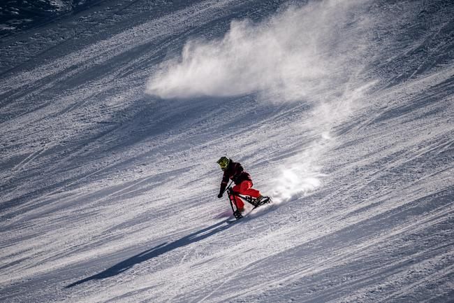 Sandro Schmid Snowbike Lenzerheide by Jo Fredheim