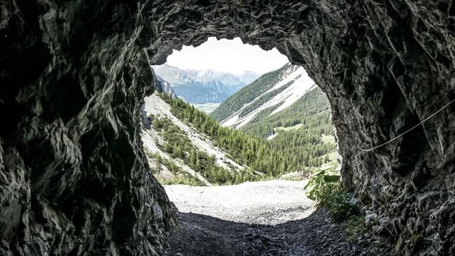 Der Ausblick ins Val d'Uina