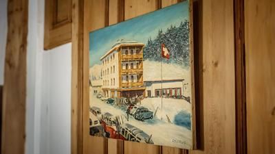 Gemälde Hotel Kessler's Kulm Davos
