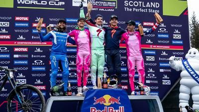 v.l. Dakotah Norton, Troy Brosnan, Loic Bruni, Finn Iles & Luca Shaw. ©Connel Allardyce