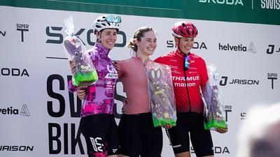 Aline Seitz gewinnt den GP Osterhas, anlässlich des Skoda Swiss Bike Cups.
