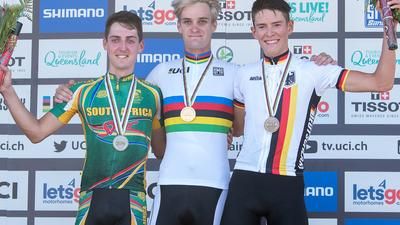Podest U23 Herren, Mountainbike-WM Cairns 2017