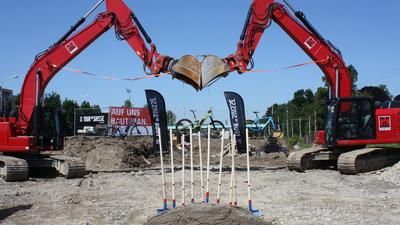 Tour de Suisse Baustelle