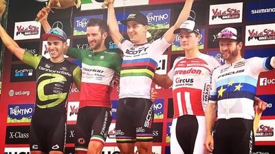 Weltcup Val di Sole 2018, Podium Herren
