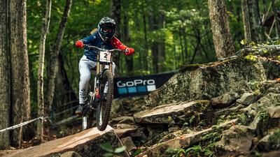 Camille Balanche Downhill Mountainbike UCI World Cup Snowshoe
