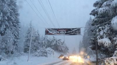 Enduro Series Flims im Schnee