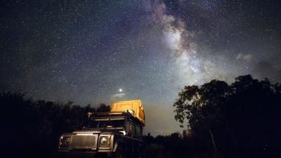 Land Rover Defender Sternenhimmel USA Road Trip