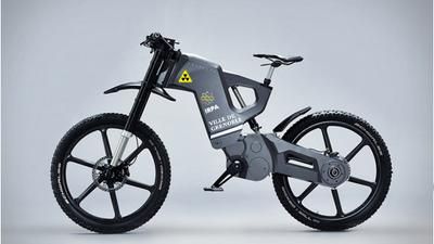 Prototyp Fahrrad mit Kernenergieantrieb