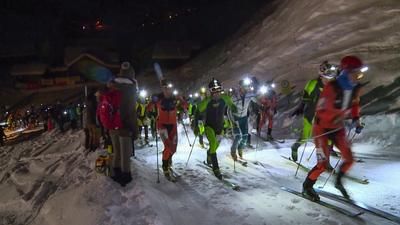 Munggä Run 2019, Vogel in der Mitte im grünen Dress, Screenshot TV Südostschweiz